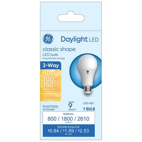 Ge Led Daylight Classic Shape Light Bulbs Walgreens