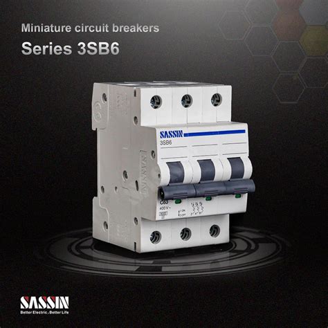 Sassin High Quality DC Miniature Circuit Breaker MCB 2 Pole 1p 2p 25A