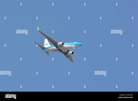 Klm Boeing 737 700 Airplane Stock Photo Alamy