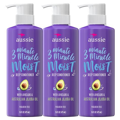 Aussie 3 Minute Miracle Moist Conditioner Paraben Free 16 Fl Oz 3