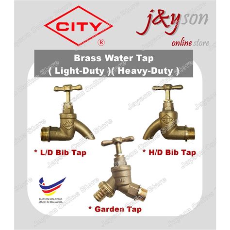 CITY Brass Garden Tap H D L D Brass Bib Tap 1 2 Kepala Paip