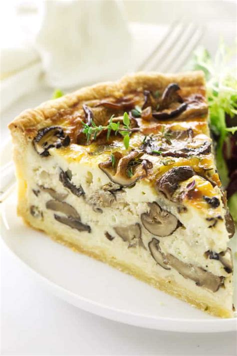 Mushroom and Goat Cheese Quiche - Savor the Best