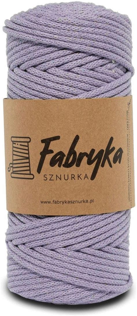 Fabryka Sznurka Pleciony Sznurek Do Makramy Lawendowy 3Mm 11769743697