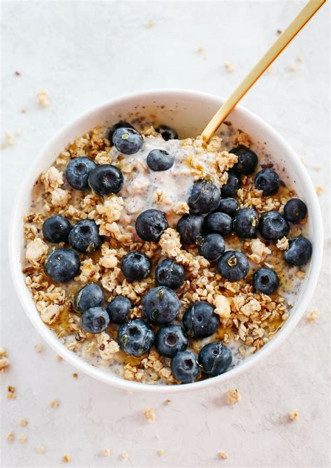 Blueberry And Granola Overnight Oats Eat Yourself Skinny