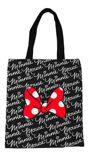 Bolsa Bolsa Disney Minnie Bolsa De Algod N Negra Asas Color Negra