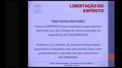 Curso B Sico De Espiritismo Aula Liberta O Do Esp Rito Plinio