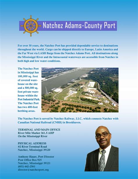 Natchez Adams County Port Inland Rivers Ports And Terminals Inc