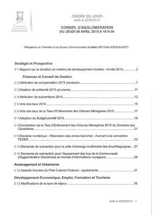 Calaméo Conseil D agglomeration Du 09 Avril 2015