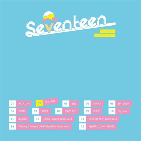 The Poster For Seventeen S Upcoming Album Is Shown In Pink And Blue