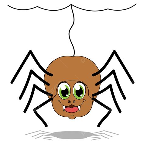 Cute Cartoon Animals Clipart PNG Images, Cute Spider Animal Cartoon Illustration, Animal ...