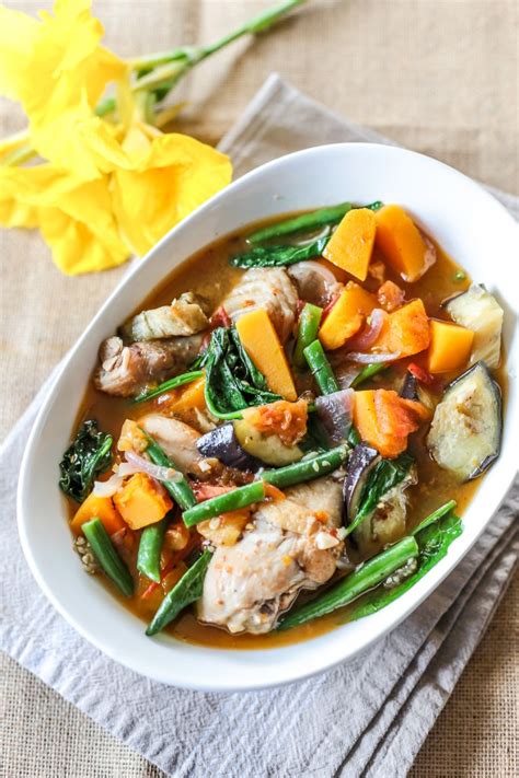 Cambodian Chicken And Vegetable Stew Ang Sarap