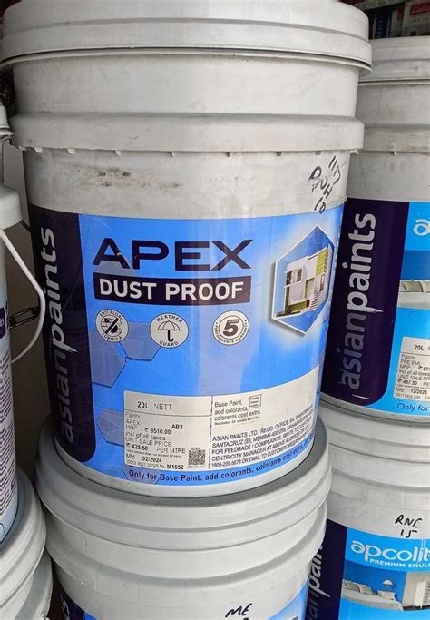 Asian Paints Apex Dust Proof 20 Ltr At Rs 5350 Bucket Of 20 Litre