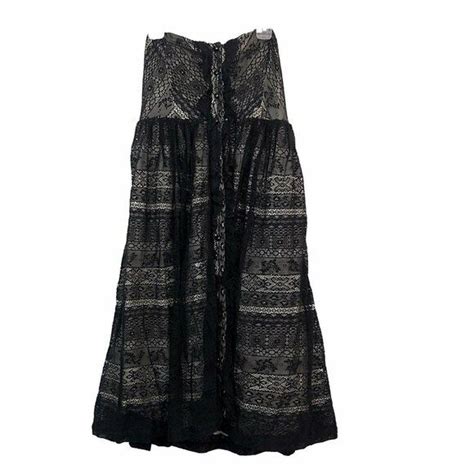 ANTHROPOLOGIE MOULINETTE SOEURS Black Nude Beige Stra Gem