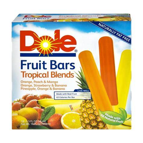 Dole Tropical Blends Fruit Bars 12 Ct 18 Fl Oz Delivery Or Pickup