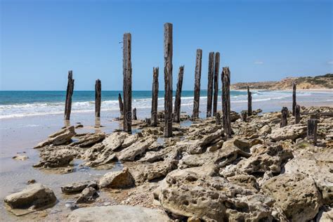 The Iconic Jetty Ruins In Port Willunga South Australia On December Th