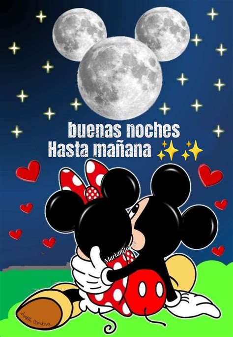 Buenas Noches Mickey Y Minnie Minnie Character Disney Characters