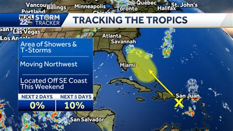 Two Disturbances Being Monitored For Possible Tropical Development In