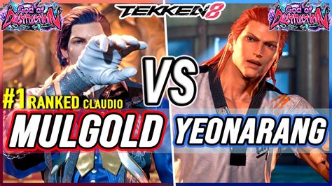 T Mulgold Ranked Claudio Vs Yeonarang Hwoarang Tekken