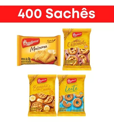 Kit Biscoito Bauducco Sabores Diversos Sach S