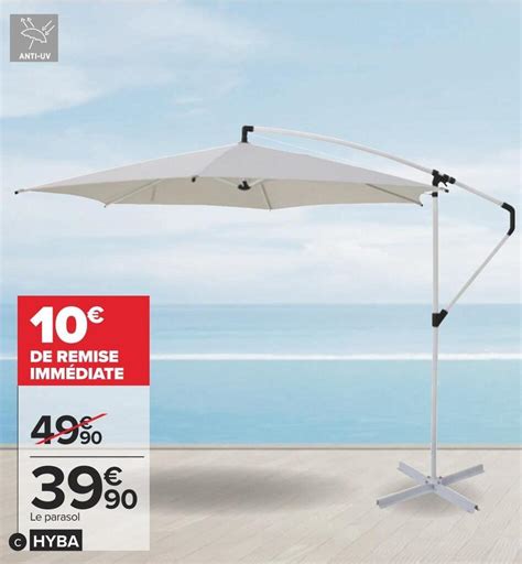 Promo Hyba Parasol Excentr Chez Carrefour