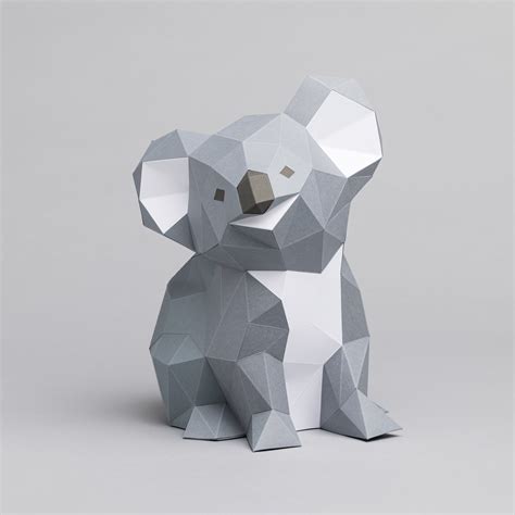 Baby Koala D Papercraft You Get A Svg And Pdf Digital File Etsy