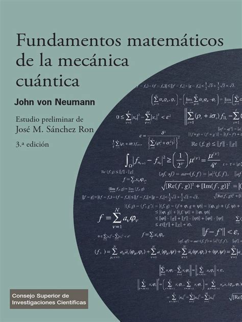 Fundamentos Matem Ticos De La Mec Nica Cu Ntica Pdf Pdf Mec Nica