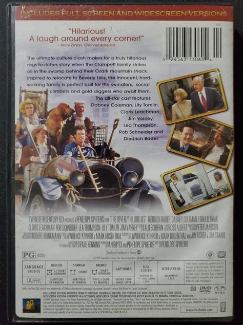 The Beverly Hillbillies Dvd Jim Varney Cloris Leachman Movie