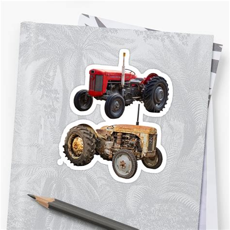 Vintage Massey Ferguson Tractors Sticker By Millysuewood Redbubble