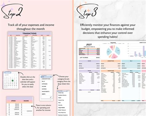 Budget Planner for Google Sheets, Monthly Budget Spreadsheet, Paycheck ...