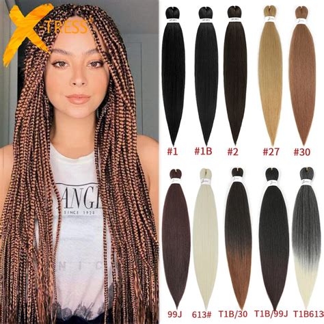 X Tress Easy Braiding Synthetic Ombre Pre Stretched Crochet Ez Braid