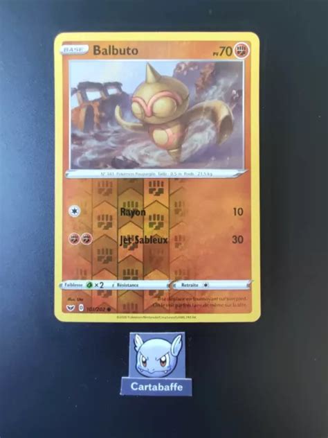 CARTE POKÉMON BALBUTO 101 202 Reverse EB01 Epée Bouclier EUR 1 85