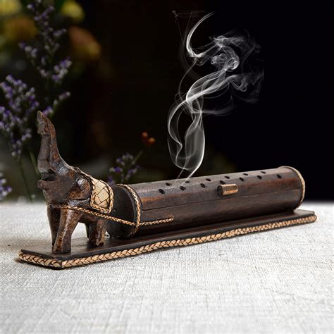 Gandhanra Elephant Stick Incense Holder Burner Wood Incense Etsy