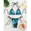 Emmiol Free Shipping Lace Up Butterfly Bikini Set Orange L In