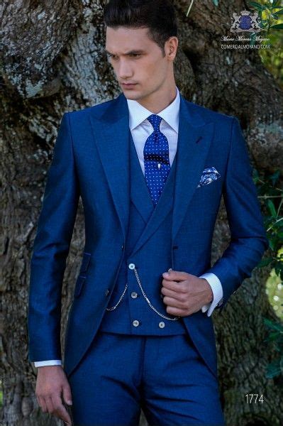 Bespoke Blue Suit Mohair Wool Mix Alpaca Mario Moreno Moyano Wedding