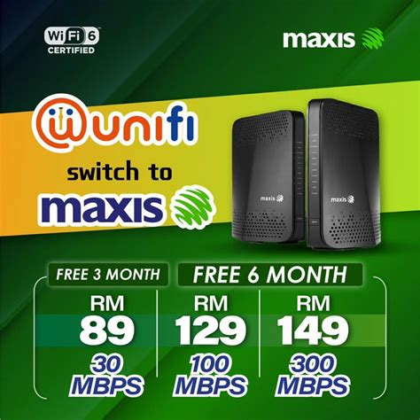 Unifi Switch To Maxis Free Month Bill Percuma Bulan Bil Promo