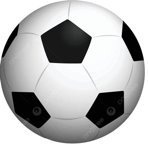 Pelota De Fútbol Pelota En Blanco Diversión Vector Png Vacío Pelota