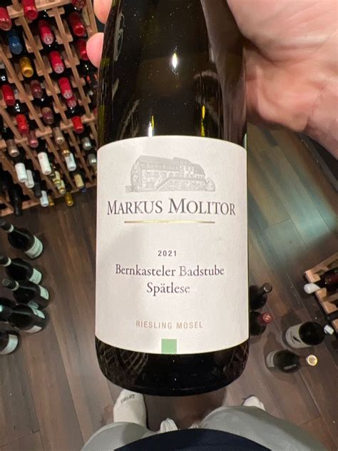 Markus Molitor Bernkasteler Badstube Riesling Sp Tlese Green