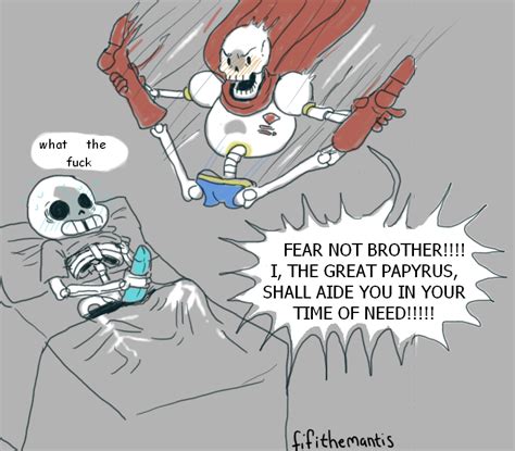 Rule 34 Animated Skeleton Bed Blush Bone Brothers Caught Colored Penis Dialogue Duo English