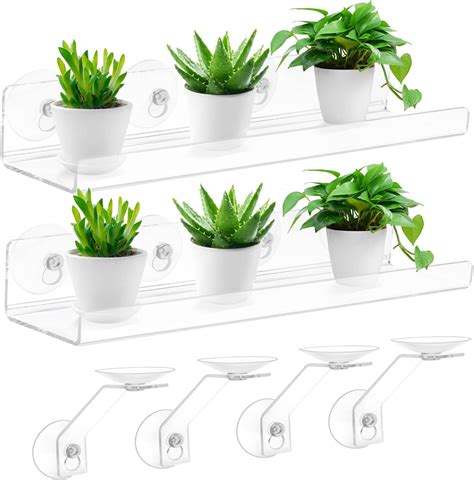 Amazon Pack Suction Cup Window Shelf For Plants Inches