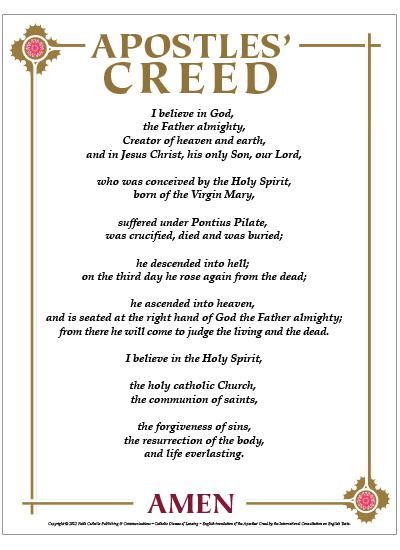 Apostles' Creed Certificate | FAITH Catholic Store