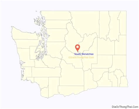 Map of South Wenatchee CDP - Thong Thai Real