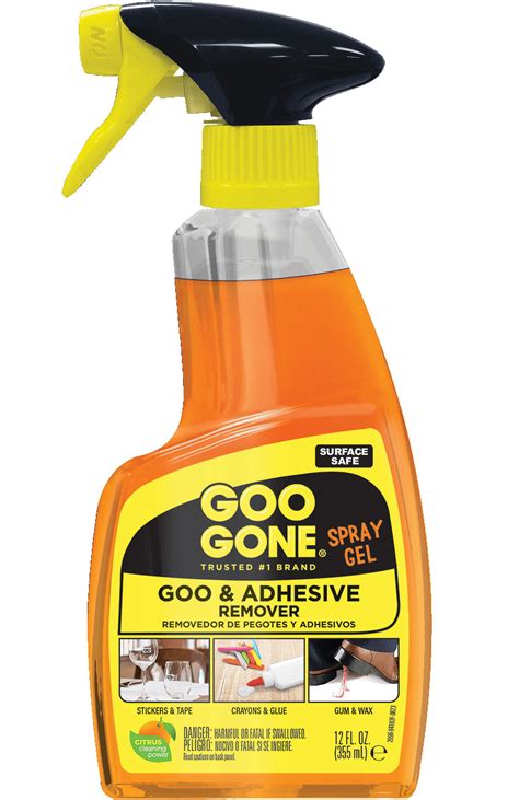 Goo Gone Original Spray Gel Adhesive Remover Orange Citrus Scent