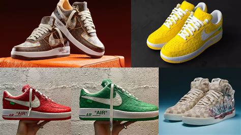 5 Best Louis Vuitton X Nike Air Force 1 Colorways