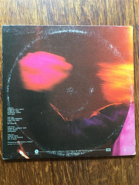 Bob Seger Live Bullet Stereo Vinilo Doble Lp 1976 Capitol Etsy