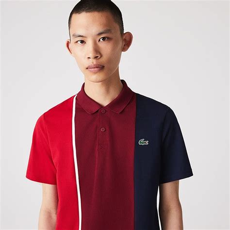 Áo Polo Lacoste Mens Sport Colorblock Stretch Piqué Dh0838 Czg Màu