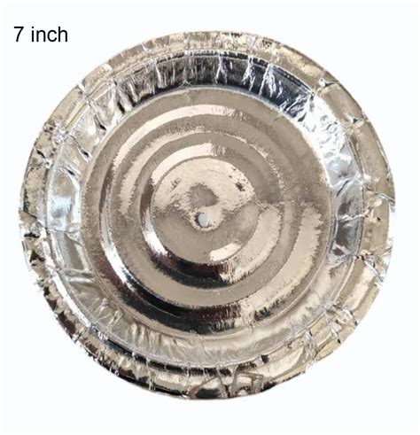 Inch Silver Foil Paper Plate At Rs Piece Silver Foil Paper