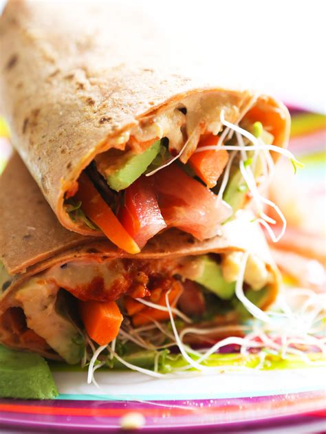 Hummus Veggie Wrap Recipe