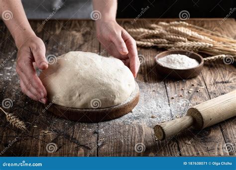 Bread Dough In An Old Bakery Stock Image Image Of Prepare Table 187638071