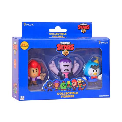 PMI Ltd Brawl Stars Collectible Figures 3 Pack S1 Random BRW2021