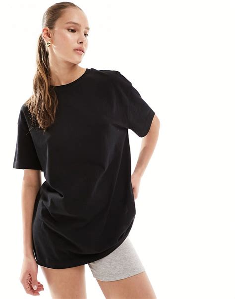 New Look Plain Oversized Tee In Black Asos In 2024 Oversized Tshirt